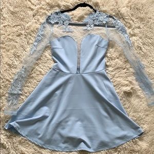 Windsor Sheer Top Homecoming Dress